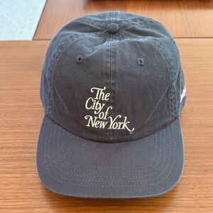 Only NY “The City of New York” Washed Black Strapback Hat